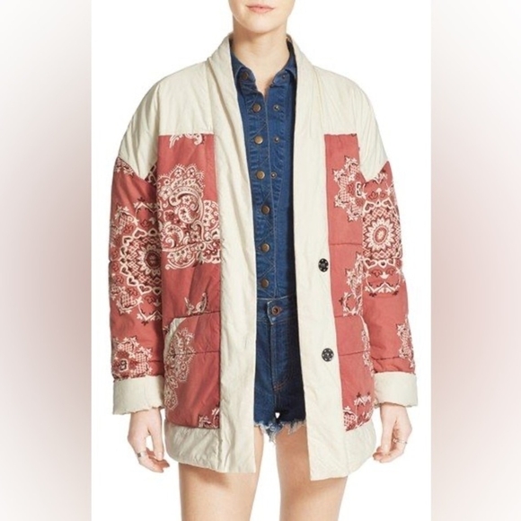 Free People Paisley Poplin Jacket - Picture 3 of 16